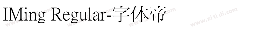 IMing Regular字体转换